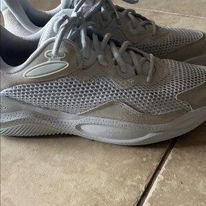 Under Armour Light Gray Mesh Sneakers